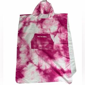 Red Bull Energy Drink The Summer Edition White Peach Pink Beach Cover Up Poncho